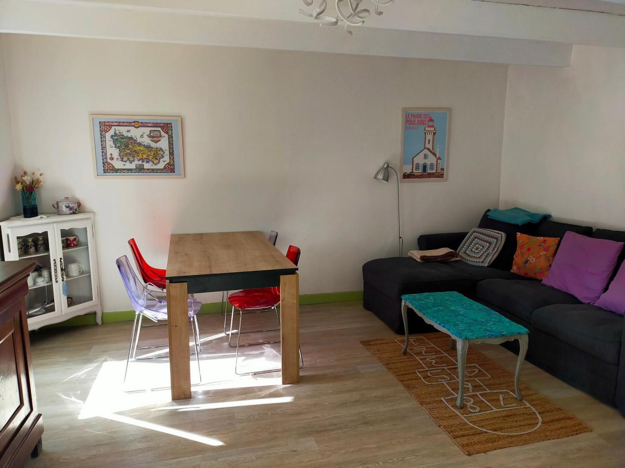 Maison Cosy Avec Jardin, Centre De Sauzon, 200M Du Port, 3 Chambres, Wifi, Terrasse Et Barbecue - Fr-1-418-211 Luaran gambar